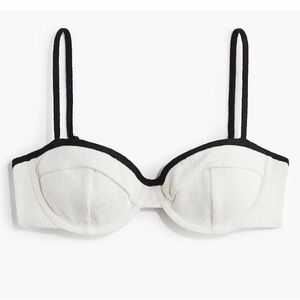 H&M swim balconette bikini top
Chanel-Inspired White w Black size 34C #resort